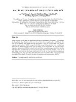 ĐA TÁC VỤ TIẾN HÓA: KỸ THUẬT TỐI ƯU HÓA MỚI