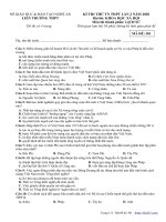 Đề thi thử tốt nghiệp THPT môn Lịch sử năm 2020 liên trường THPT - Nghệ An - THI247.com