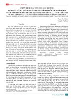 PHÂN TÍCH CÁC YẾU TỐ ẢNH HƯỞNG ĐẾN KHẢ NĂNG TIẾP CẬN TÍN DỤNG CHÍNH THỨC CỦA NÔNG HỘ NUÔI TÔM THẺ CHÂN TRẮNG TẠI HUYỆN DUYÊN HẢI, TỈNH TRÀ VINH