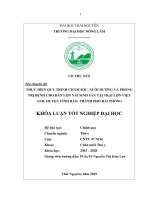 (Khóa luận tốt nghiệp) - Thực hiện quy trình chăm sóc, nuôi dưỡng và phòng trị bệnh cho đàn lợn nái sinh sản tại trại Việt Anh, huyện Vĩnh Bảo, thành phố Hải Phòng