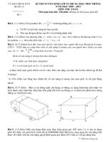Đề thi vào lớp 10 môn Toán năm 2019 - 2020 quận 12 mới nhất | Toán học, Đề thi vào lớp 10 - Ôn Luyện