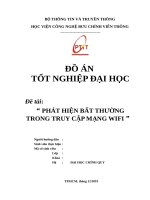 PHÁT HIỆN BẤT THƯỜNG TRONG TRUY CẬP MẠNG WIFI