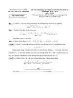 Đề thi HSG Toán 12 năm 2018 – 2019 trường Lưu Nhân Chú – Thái Nguyên - THI247.com