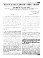 XÂY DỰNG MÔ HÌNH SẢN XUẤT 100 HA LÚA CHẤT LƯỢNG CAO THEO TIÊU CHUẨN VietGAP TẠI HUYỆN CẦU KÈ, TỈNH TRÀ VINH CÁC TRỞ NGẠI VÀ GIẢI PHÁP