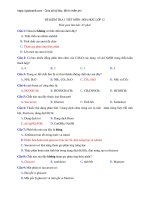 Đề kiểm tra 1 tiết môn Hóa lớp 12 kèm đáp án