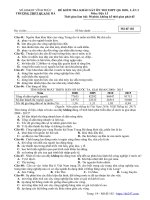 Đề ôn thi THPT môn Địa lí lần 3 năm 2020 trường THPT Quang Hà - Vĩnh Phúc - THI247.com