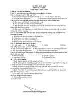 Đề thi học kì 1 lớp 7 môn Vật lý chọn lọc có đáp án | Vật lý, Lớp 7 - Ôn Luyện