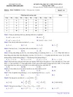 Đề kiểm tra học kỳ 1 Toán 11 năm 2019 – 2020 trường THPT Kim Liên – Hà Nội | Toán học, Lớp 11 - Ôn Luyện