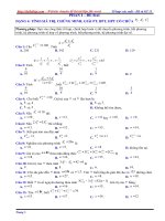 Bài tập và Lý thuyết chương 2 đại số lớp 11 - Tính giá trị, chứng minh, giải phương trình - Đặng Việt Đông | Toán học, Lớp 11 - Ôn Luyện