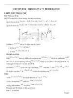 Tài liệu bồi dưỡng học sinh giỏi - Chuyên đề 2 - KHẢO SÁT VÀ VẼ ĐỒ THỊ HÀM SỐ - Lê Hoành Phò - File word | Toán học, Lớp 12 - Ôn Luyện