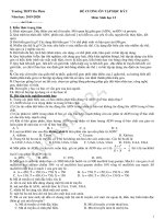 Đề cương ôn tập kì 1 lớp 12 môn Sinh - THPT Đa Phúc 2019