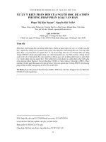 XỬ LÝ Ý KIẾN PHẢN HỒI CỦA NGƯỜI HỌC DỰA TRÊN PHƯƠNG PHÁP PHÂN LOẠI VĂN BẢN