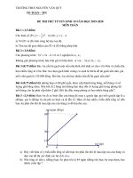 Đề thi vào lớp 10 môn Toán năm 2019 - 2020 THCS Nguyễn Văn Quý | Toán học, Đề thi vào lớp 10 - Ôn Luyện