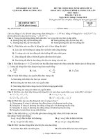 Đề thi chọn HSG Vật lý 12 năm 2018 – 2019 cụm Gia Bình – Lương Tài – Bắc Ninh - THI247.com