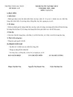 Đề cương ôn tập học kỳ II môn Vật lí