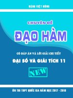 Bài tập và Lý thuyết chương 5 đại số lớp 11 - Định nghĩa đạo hàm - Đặng Việt Đông | Toán học, Lớp 11 - Ôn Luyện