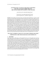 SOLUTIONS TO IMPROVE THE QUALITY OF SEGMENT REPORTS FOR PUBLIC CORPORATION ON THE STOCK EXCHANGE IN HO CHI MINH CITY