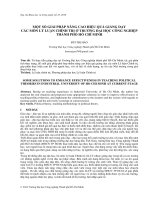 MỘT SỐ GIẢI PHÁP NÂNG CAO HIỆU QUẢ GIẢNG DẠY CÁC MÔN LÝ LUẬN CHÍNH TRỊ Ở TRƯỜNG ĐẠI HỌC CÔNG NGHIỆP THÀNH PHỐ HỒ CHÍ MINH