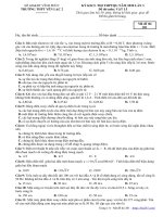 Đề KSCL thi THPT 2020 lần 3 môn Vật lí trường THPT Yên Lạc 2 - Vĩnh Phúc - THI247.com