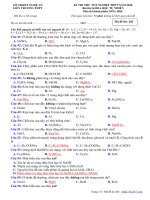 Đề thi thử tốt nghiệp THPT môn Hóa học năm 2020 liên trường THPT - Nghệ An - THI247.com