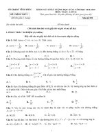 Đề KSCL học kỳ 2 Toán 10 năm học 2018 – 2019 sở GD&ĐT Vĩnh Phúc