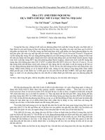 TRA CỨU ẢNH THEO NỘI DUNG DỰA TRÊN CHỈ MỤC MÔ TẢ ĐẶC TRƯNG THỊ GIÁC