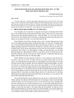 MỘT SỐ TRAO ĐỔI XUNG QUANH KHÁI NIỆM NÔNG DÂN - XU THẾ NÔNG DÂN TRONG THỜI ĐẠI MỚI