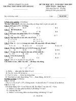 Đề thi thử học kì 2 môn Toán lớp 6 chọn lọc | Toán học, Lớp 6 - Ôn Luyện