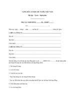 Mẫu phụ lục hợp đồng dịch vụ