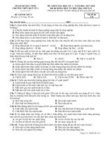 Đề kiểm tra học kỳ 1 GDCD 11 năm 2017 – 2018 trường THPT Quế Võ 1 – Bắc Ninh