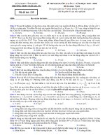 Đề khảo sát Vật lý 12 lần 1 năm 2019 – 2020 trường Ngô Gia Tự – Vĩnh Phúc - THI247.com