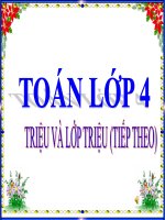 Triệu và lớp triệu | Toán học, Lớp 4 - Ôn Luyện