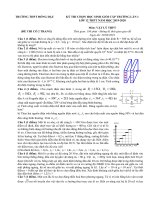 Đề thi HSG Vật lý 12 lần 1 năm 2019 – 2020 trường Đồng Đậu – Vĩnh Phúc - THI247.com