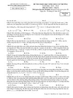 Đề thi HSG Vật lý 12 năm 2018 – 2019 trường Thuận Thành 2 – Bắc Ninh - THI247.com