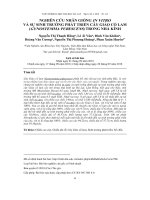 NGHIÊN CỨU NHÂN GIỐNG IN VITRO VÀ SỰ SINH TRƯỞNG PHÁT TRIỂN CÂY GIẢO CỔ LAM (GYNOSTEMMA PUBESCENS) TRONG NHÀ KÍNH