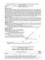 Đề thi học sinh giỏi môn vật lí lớp 8 năm 2007 | Vật lý, Lớp 8 - Ôn Luyện