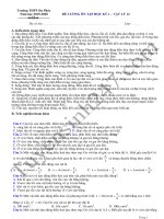 Đề cương ôn tập lớp 12 kì 1 môn Lý - THPT Đa Phúc 2019