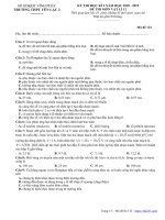 Đề thi học kì 2 Vật lí 12 năm 2018 – 2019 trường Yên Lạc 2 – Vĩnh Phúc - THI247.com