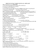 PHIẾU BÀI TẬP TRẮC NGHIỆM CHƯƠNG OXI - KHÔNG KHÍ (ÔN TẬP TẠI NHÀ)