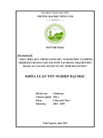 (Khóa luận tốt nghiệp) thực hiện quy trình chăm sóc, nuôi dưỡng và phòng trị bệnh cho đàn lợn nái nuôi tại trang trại bùi huy hạnh, xã tái sơn, huyện tứ kỳ, tỉnh hải dương
