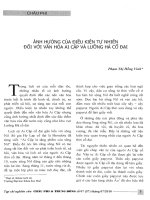 ảnh hưởng của điều kiện tự nhiên đối với văn hoá Ai Cập và Lưỡng Hà cổ đại