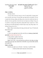 Đề KT HKI môn Ngữ Văn