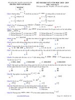 Đề thi học kì 1 môn Tiếng Anh lớp 9 THPT Ngô Quyền có đáp án | Tiếng Anh, Lớp 9 - Ôn Luyện