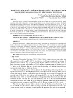 NGHIÊN CỨU MỘT SỐ YẾU TỐ ẢNH HƯỞNG ĐẾN PHẢN ỨNG PCR PHÁT HIỆN NHANH VI KHUẨN SALMONELLA SPP. GÂY NGỘ ĐỘC THỰC PHẨM