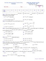 Đề kiểm tra thường xuyên môn toán lớp 10 năm học 2018-2019 trường THPT Chuyên lê thánh tông mã đề 555 | Toán học, Lớp 10 - Ôn Luyện