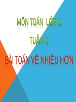 Bài toán về nhiều hơn | Toán học, Lớp 2 - Ôn Luyện
