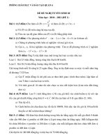 Đề thi vào lớp 10 môn Toán năm 2020 - 2021 quận 6 mới nhất | Toán học, Đề thi vào lớp 10 - Ôn Luyện