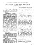 Sử dụng sóng cao tần trong điều trị giãn tĩnh mạch nông chi dưới