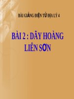 Bài giảng Địa lý 4 bài 2 Dãy Hoàng Liên Sơn | Địa lý, Lớp 4 - Ôn Luyện
