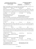 Đề thi học kì 2 Vật lý 12 năm 2018 – 2019 trường Nguyễn Trãi – Hà Nội - THI247.com